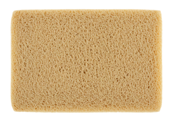 きめ細かい淡いベージュのスポンジ素材　クローズアップ写真