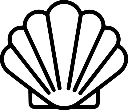 Seashell Icon &ndash; Ocean, Beach, and Nature Symbol
