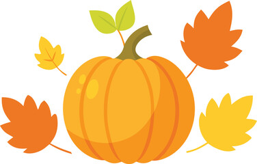 National pumpkin day vector illustration elements bundle scalable eps icon