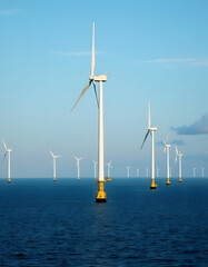 Offshore wind farm generating clean energy