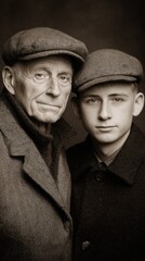 A Timeless Bond: Grandfather and Grandson Portrait