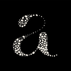 Capital Letters of English alphabet. luxury and elegant font glamour french style