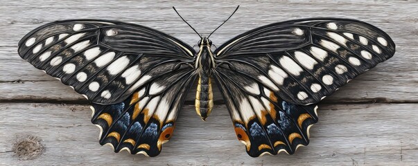 Majestic Butterfly: A Close-Up of a Striking Specimen