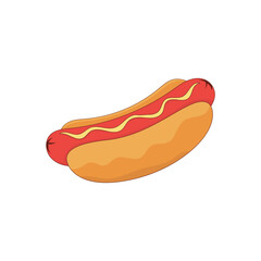 Hot Dog Illustration