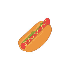 Hot Dog Illustration
