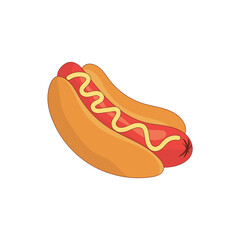 Hot Dog Illustration