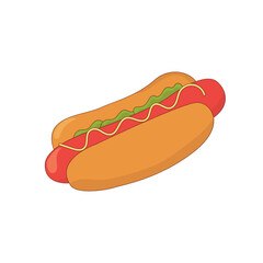 Hot Dog Illustration