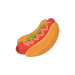 Hot Dog Illustration