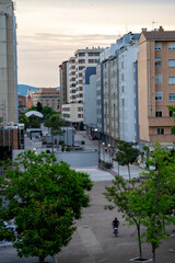 Calle peatonal en la ciudad de Pamplona 