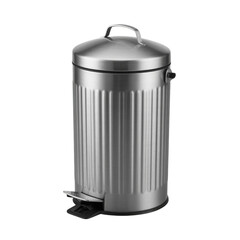 Stainless Steel Pedal Bin with Ribbed Design trash can