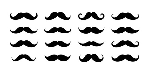 Explore diverse mustache styles, perfect for creative projects and playful designs, adding instant character.