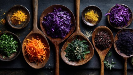 Vibrant Spices and Vegetables: A Culinary Rainbow