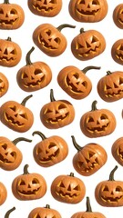 Obraz premium Pumpkins isolated on white background
