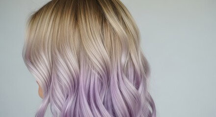 Stylish Hair with Lavender Dip Dye