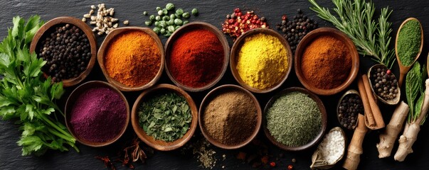 Vibrant Spices and Herbs Collection: A Culinary Delight