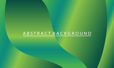 Vibrant Green Abstract Flowing Background Design
