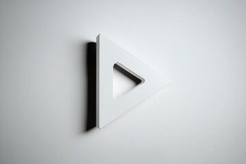 Simple 3d arrow on white background