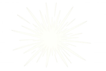 Luminous white starburst gleaming against transparent backdrop, radiating dynamic energy for graphic design enhancement