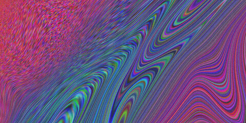 Abstract Psychedelic Swirling Liquid Texture Of Vibrant Colors And Chaotic Patterns