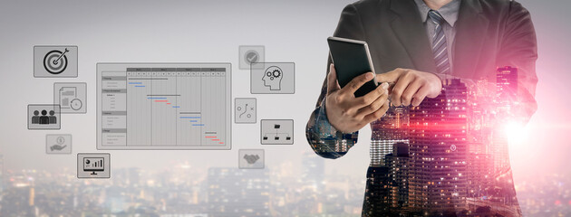Project management dashboard showing timeline, tasks, milestones, and workflows for planning, tracking, and executing successful business or team projects Vouch