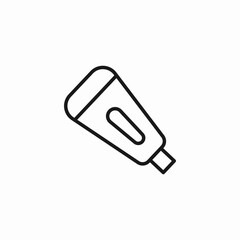 glue tube tool icon sign vector