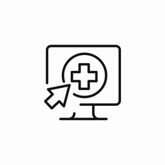 online health icon sign vector