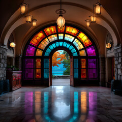 Stained Glass Arch