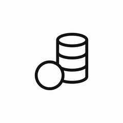 stack of coins icon sign vector