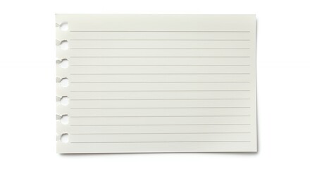 Blank lined notebook paper