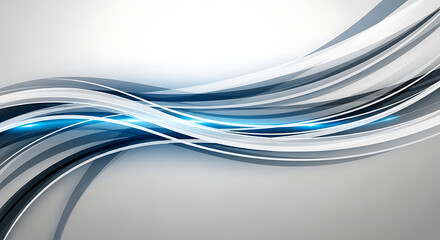 Modern Abstract Background with Blue Glowing Lines and Dynamic Motion Graphics