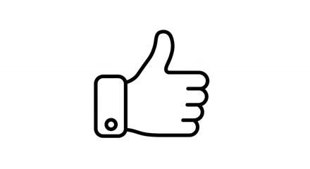 Hand showing thumbs up
