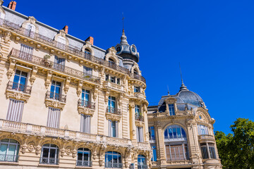 Obraz premium Dans les rues de Montpellier en France