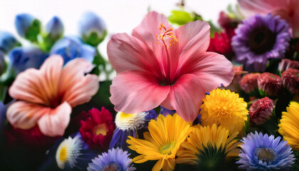 Fototapeta premium Flowers With Their Vibrant Colors And Enchanting Fragrances Bring Beauty And Joy To Any Setting They Symbolize Various Emotions And Occasions Making Them Perfect Gifts And Decorations For Life S S