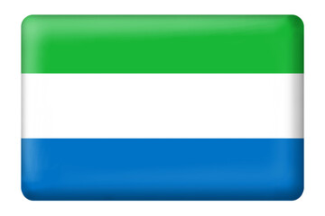  Sierra Leonean flag square button shape on transparent background. Flag, national, country, travel, sierra leone, language, education, business, print, web, digital, design, celebration day, etc.