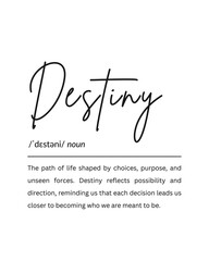 Inspirational Destiny Quote Wall Art – Digital Download Print, Perfect Gift for Students, Teachers, or Entrepreneurs