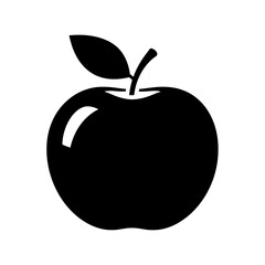 Vector art of single apple, a classic and wholesome fruit, perfect for representing simplicity, health, and the essence of natures bounty