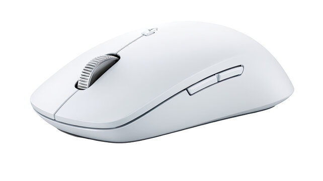 White wireless computer mouse (1)