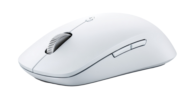 White wireless computer mouse (1)