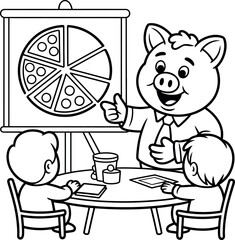 Minimalist outline of a chair creates simple and modern artistic design