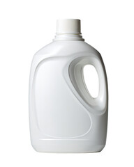 White plastic detergent bottle