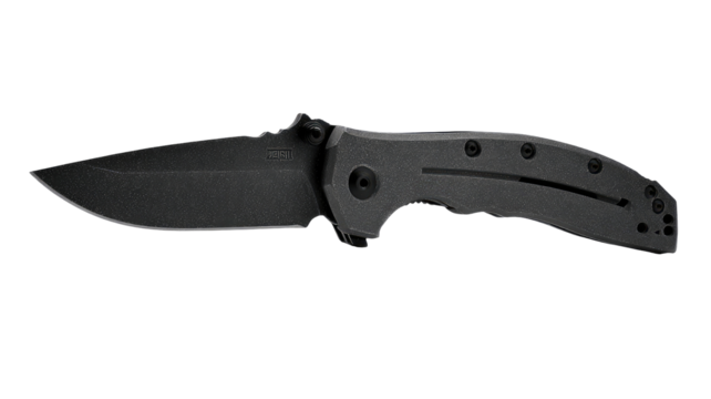 Bladed folding knife, dark gray/black