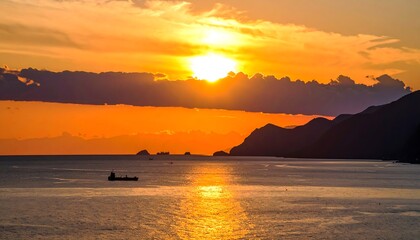 Stunning Sunset Over the Sea