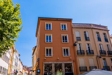 Fototapeta premium Dans les rues de Perpignan en France