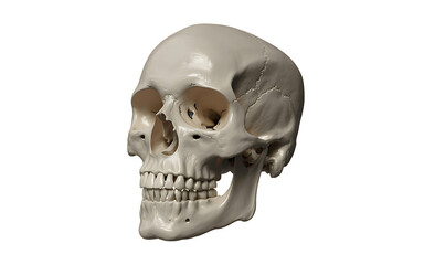 Obraz premium Human skull isolated on transparent background
