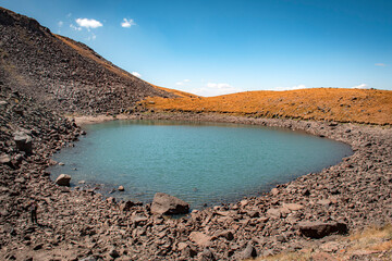crater lake and volcano