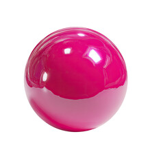Obraz premium A glossy, vibrant, fuchsia sphere