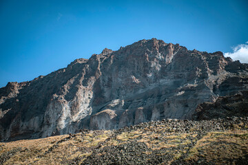 mountain landscape with snow