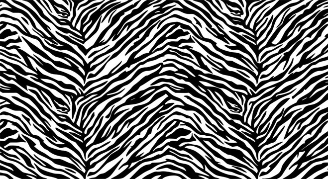 Vector illustration of seamless zebra pattern
