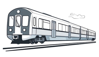 A long train moving forward on tracks