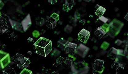 Abstract digital cubes